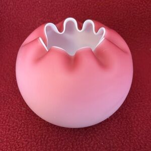 My Washington Peach blow Rose Glasd Bowl